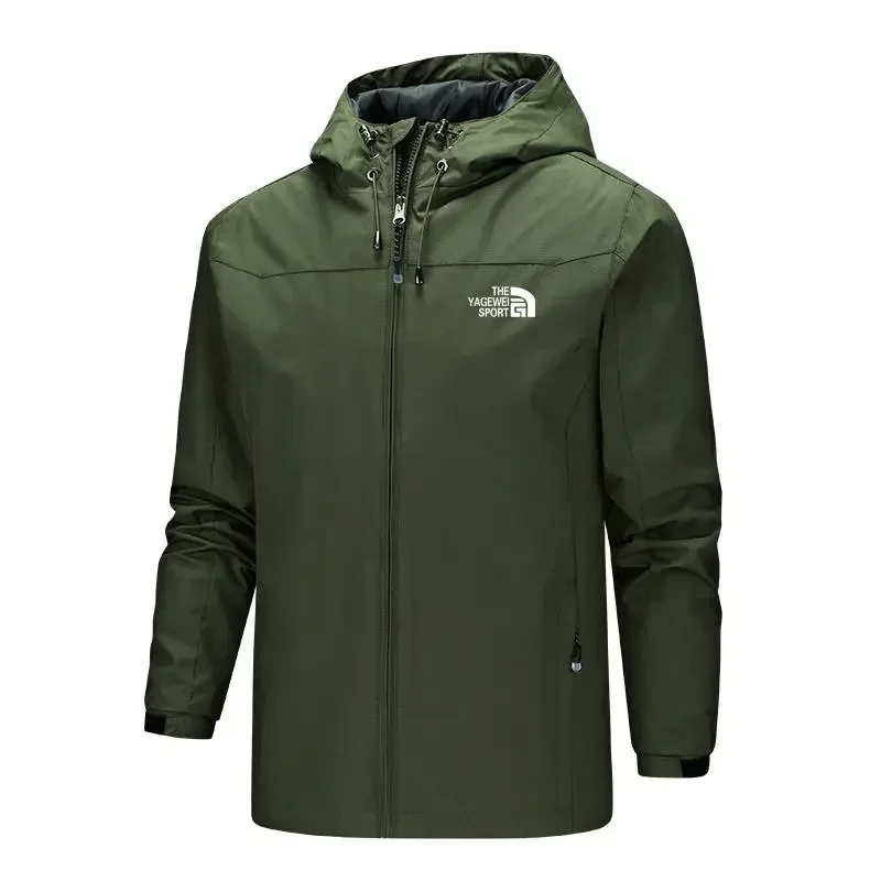 Frühling und Herbst neue Herren bedruckte wind dichte wasserdichte Freizeit jacke Outdoor Angeln Bergsteigen Kleidung Wind jacke