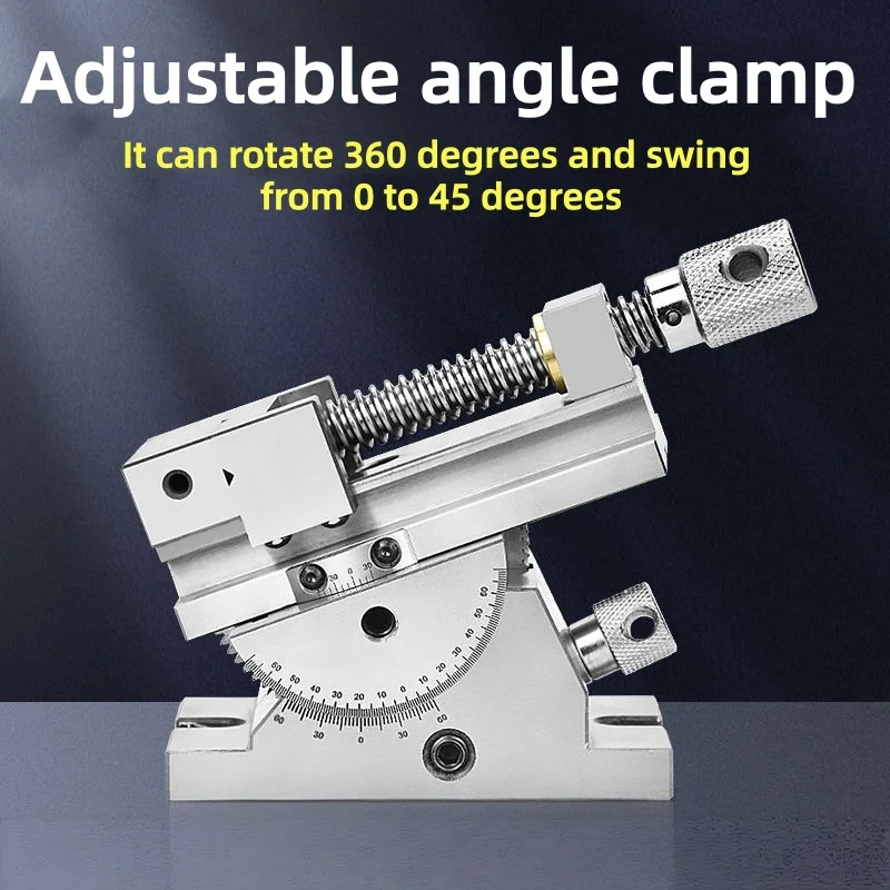 Universal Multi-angle Rotary Table Vise Workpiece Fixture for Milling & Drilling Machines Versatile Processing Workshop Tooling