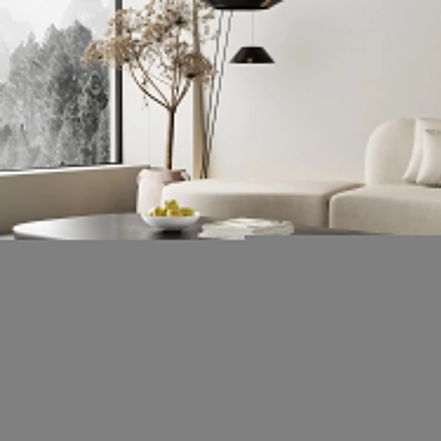 

Black Rectangle Wood Coffee Table with Unique Legs, Living Room Home Office 51.2in, Customized