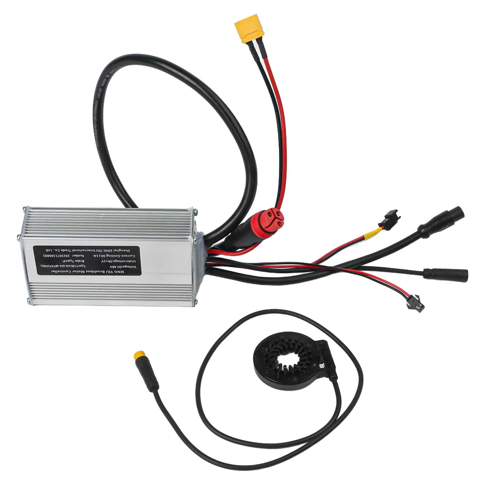 30A Sine Wave Motor Controller E-bike Brushless Controller Sensitive Braking Control Thermal Overload Protection Brake System