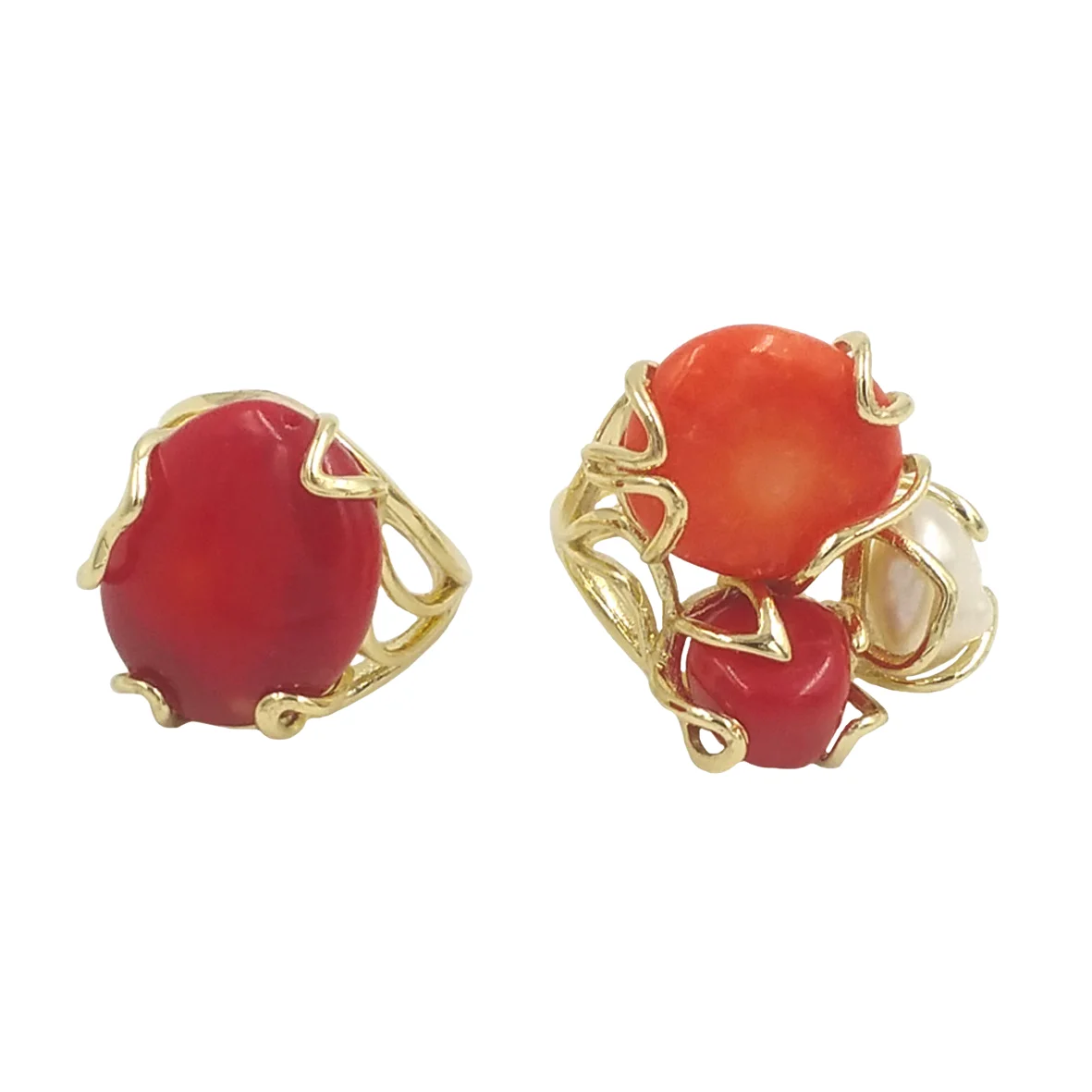 تصميم أصلي للسيدات، إعداد مخلب خاتم غير منتظم مصنوع يدويًا، مجوهرات أوروبية أمريكية، إكسسوارات أنيقة للحفلات