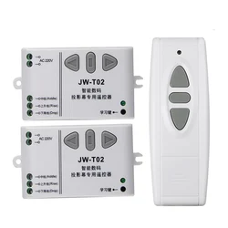 AC 220V Wireless Remote Controller Front Controller for Electric Projector Screens Electric Curtains Garage Door Roller Shutter