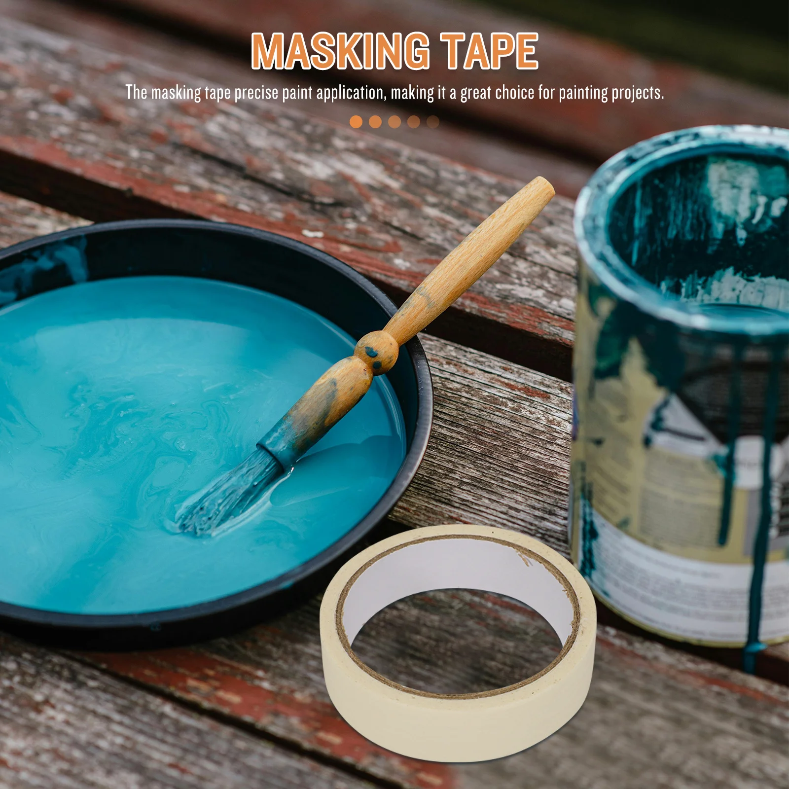 1 Roll Painters For Walls Painting White Masking Diy Painter Painting For Walls Tape Automotive Paper Artist Tape