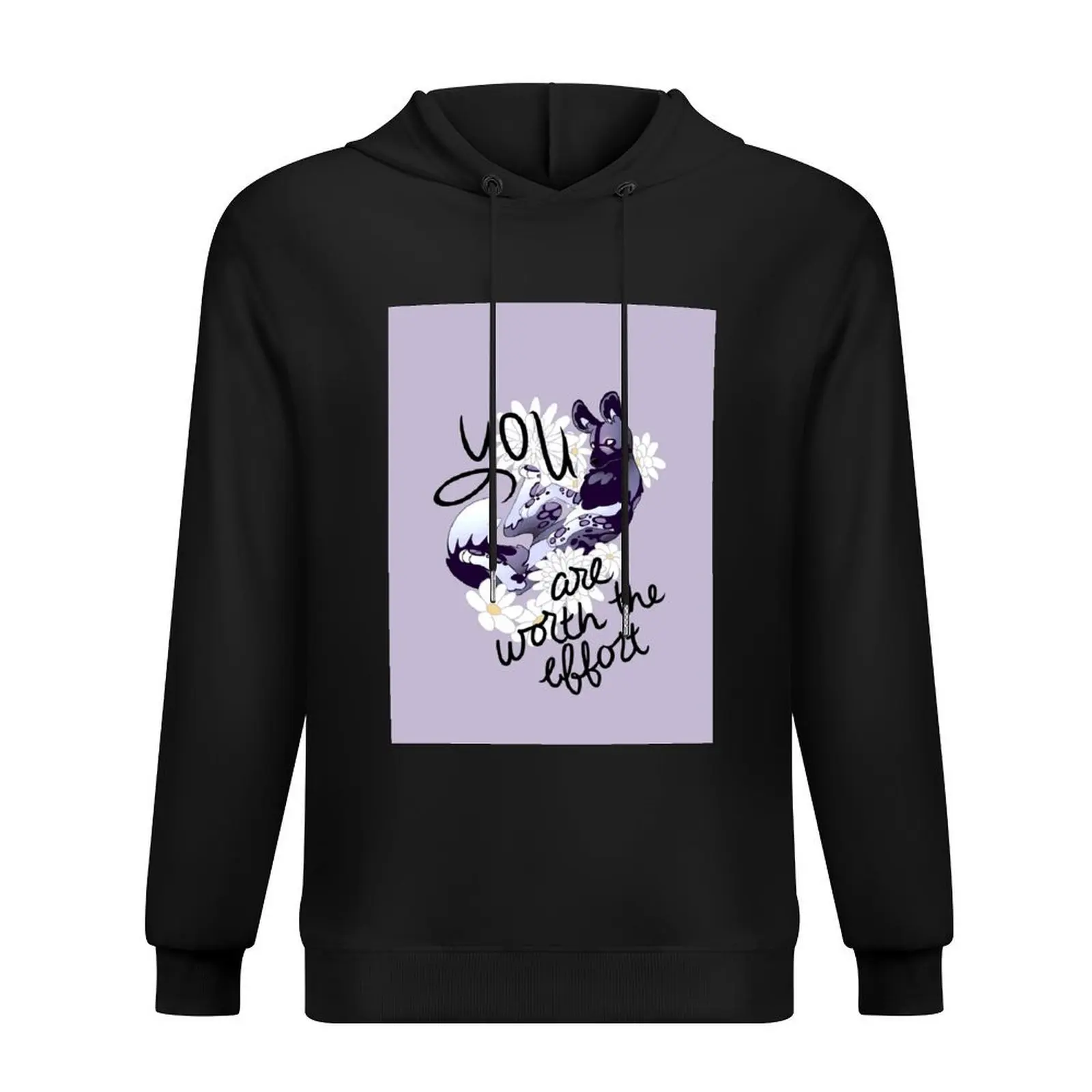 Толстовка с капюшоном You Are Worth the Effort, одежда в стиле аниме, одежда в стиле аниме, мужская одежда, рубашка с капюшоном, мужская толстовка
