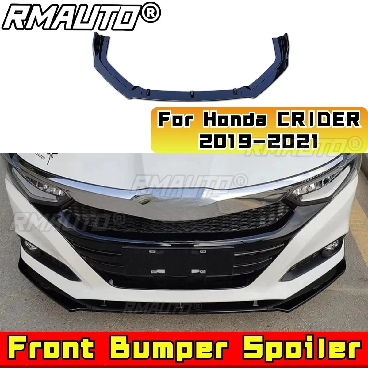

Для Honda CRIDER 2019-2021 автомобильный передний бампер, разделитель губ, диффузор, спойлер, комплект кузова, глянцевый черный бампер, модификация губ, часть