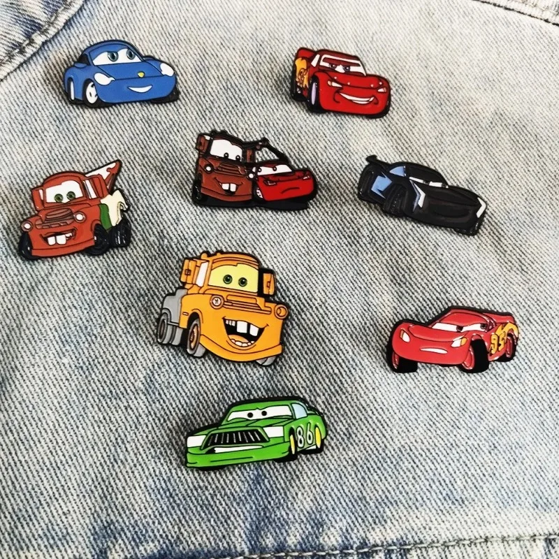 8pcs Set Movie Badge Cute Cartoon Car Badge Cool Brooches for Backpacks Jackets Bags Comedy Cute Cartoon Lapel Pins Student Gift view 2