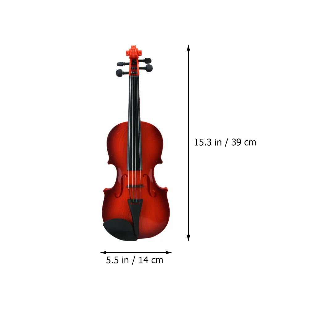 Kids Toys Simulated Violin Creative Musical for Adults Brown Early Educational Learning Child