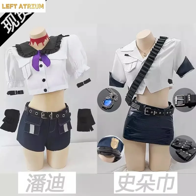 

Newly Panty Stocking Cosplay Costume Halloween Christmas Cosplay Costume Women Dress S-XL police uniform IN STOCK