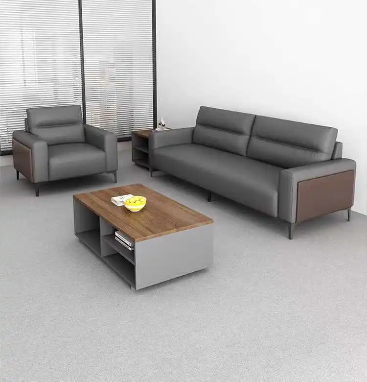 Immagine 5: Divano da ufficio Set da tè semplice e moderno per reception aziendale