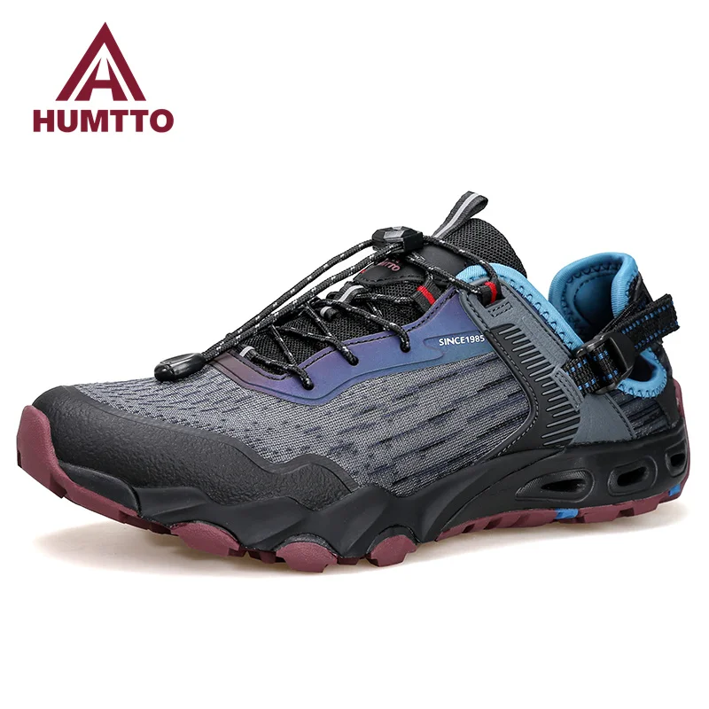 HUMTTO-zapatos de verano para hombre, zapatillas transpirables de secado rápido para senderismo al aire libre, Playa y andar descalzo