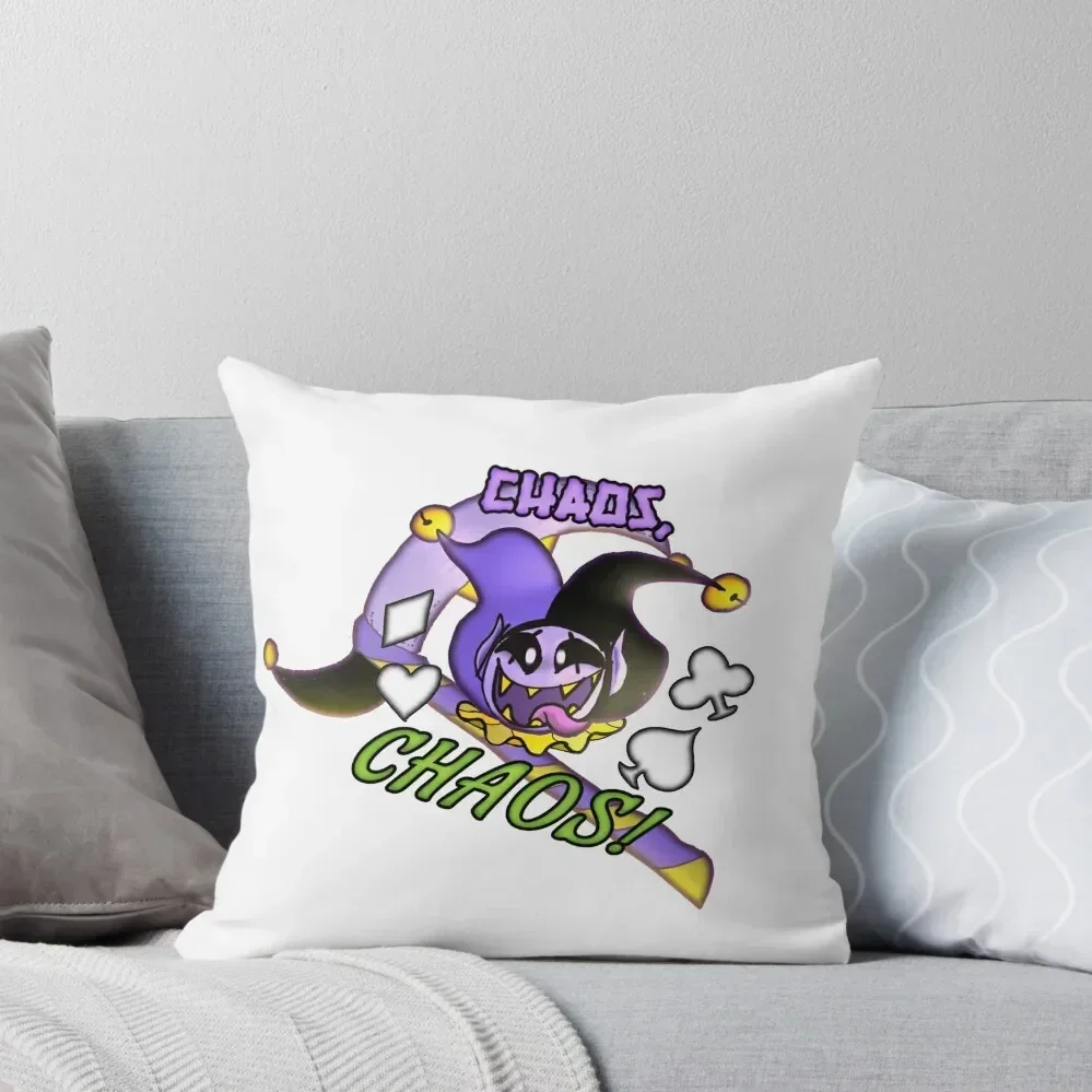 

CHAOS, CHAOS! Jevil Throw Pillow Sofa Cover Ornamental Pillow Cushion Cover Set pillow