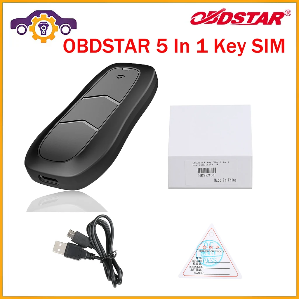 

OBDSTAR 5 In 1 Key SIM Smart Key Simulator for Toyota Works with X300 DP/X300 DP Plus/X300 Pro4