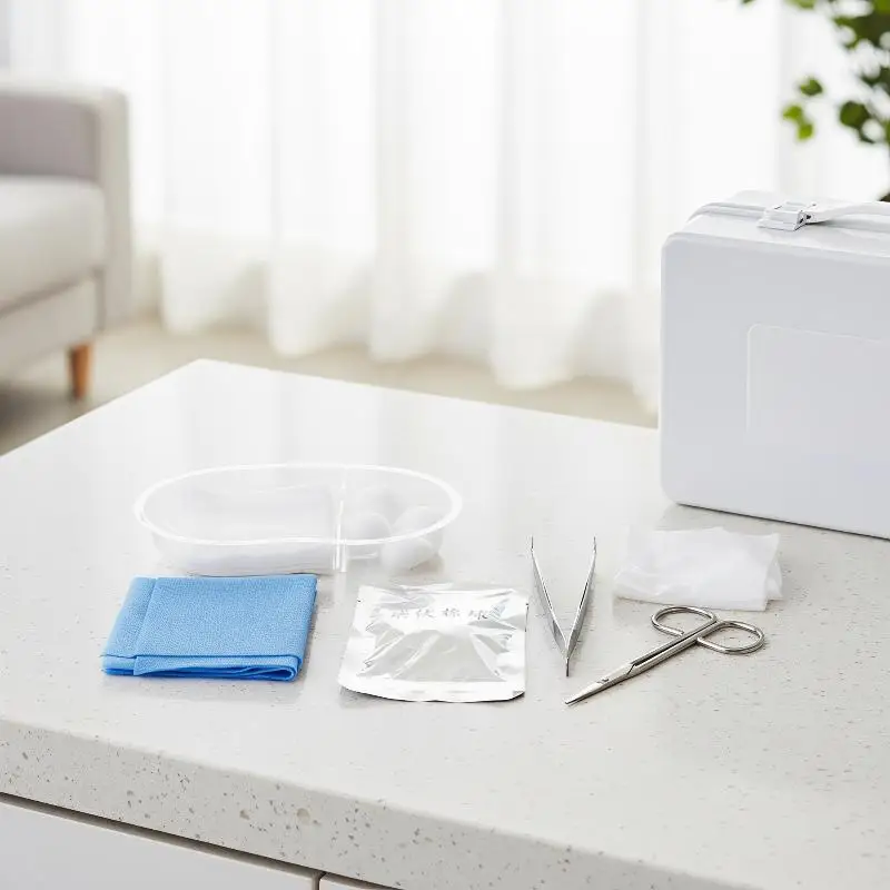 1 Set Debridement-Naht-Desinfektions-Wundpflege-Werkzeugset NEU Steriles Einweg-Verband-Ersatzwerkzeugset – Detail 20