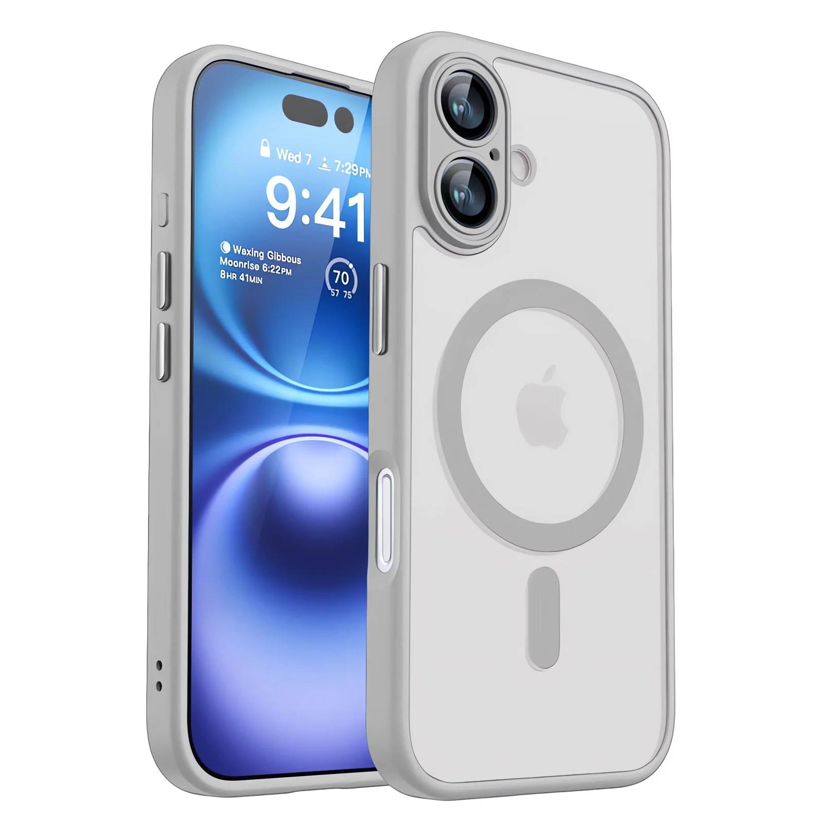 Magnetische Luxe Armor Schokbestendig Case Voor iPhone 17 Air 16 15 14 13 12 11Pro Max Magsafe Draadloze Lading Matte doorschijnende Cover