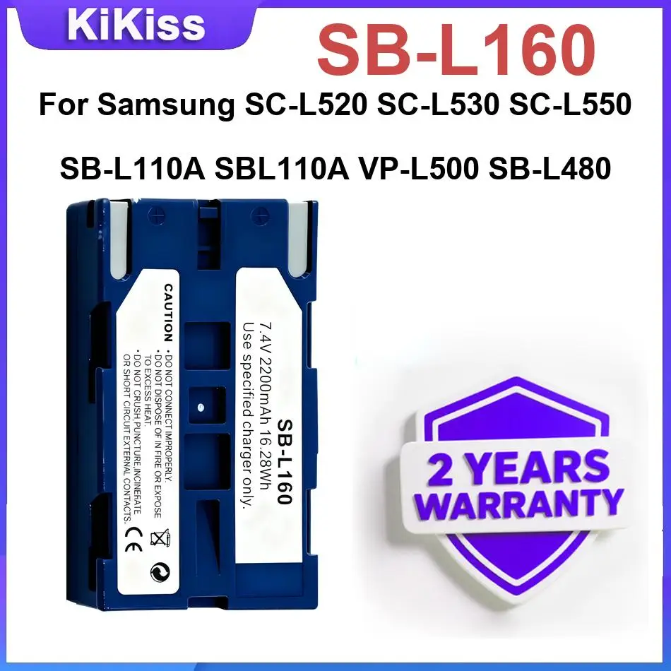Li-ion Polymer Batteries SB-L160 For Samsung SC-L520 SC-L530 SC-L550 SB-L110A SBL110A VP-L500 SB-L320 SB-L480