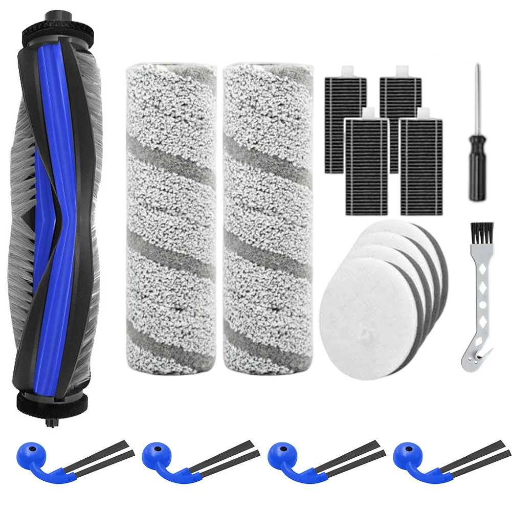 

Replacement Parts for Ecovacs For Deebot X11 OmniCyclone Robot Vacuum 1 Main Brush 4 Sponge Filter 4 HEPA Filter