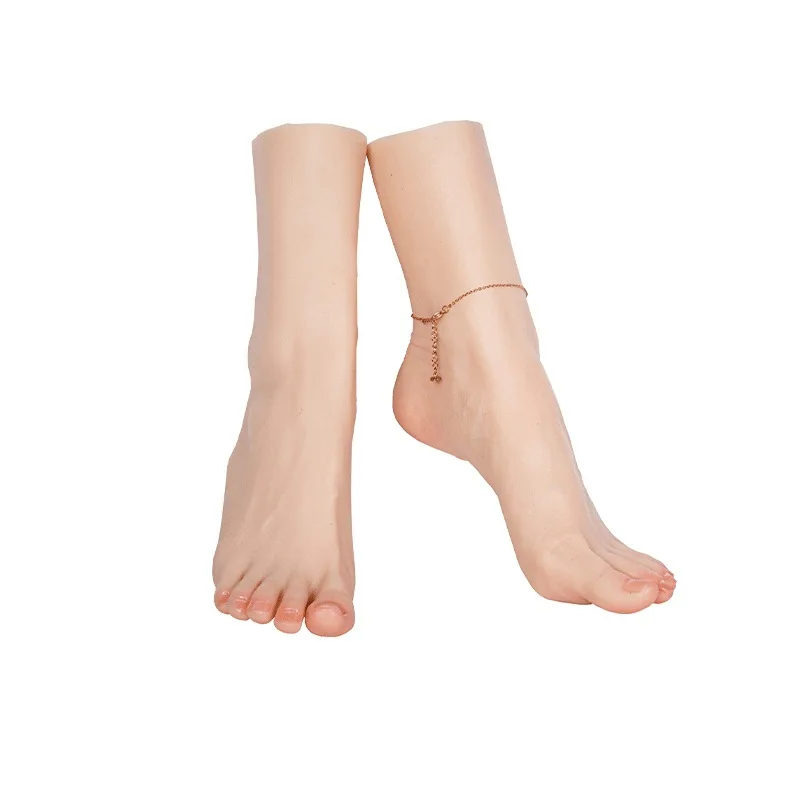 

Simulation foot model leg model/shooting display props painting teaching stockings fake foot real inverted mold