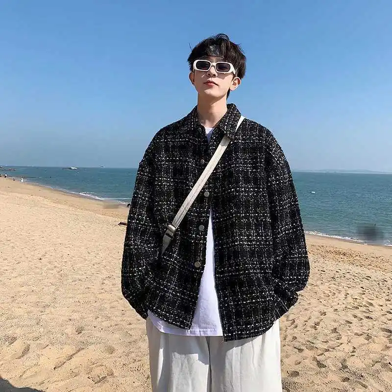 

Мужская дизайнерская стеганая куртка-жакет в стиле французской моды, трендовая весенне-осенняя рабочая одежда, длинная теплая верхняя одежда