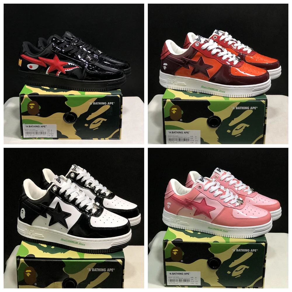 Original Classic Bape Sta Women Men Height Increase Platform Shoes Fashion BAPESTA Couple AF Male Female Unisex No-Slip Sneakers