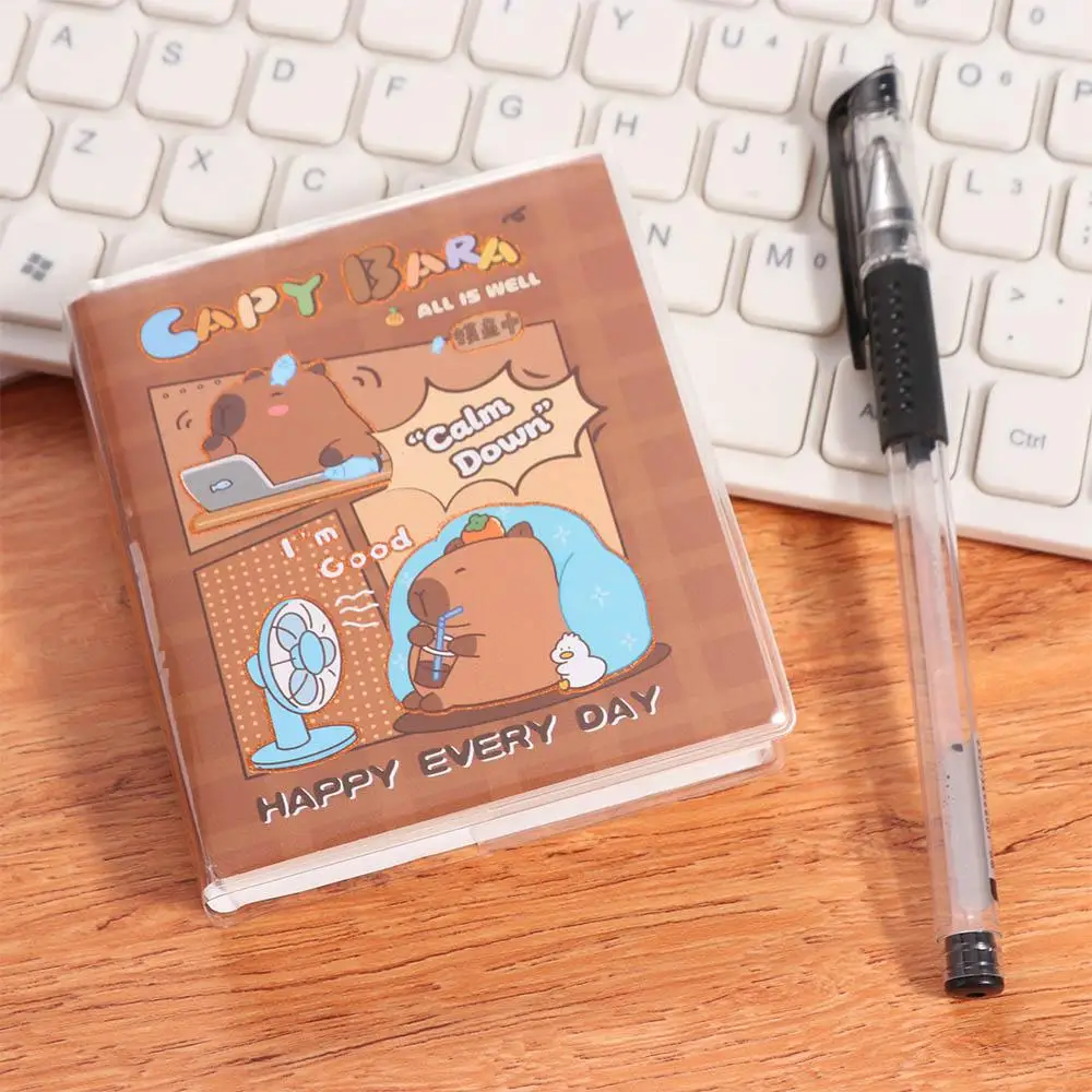 To Do List Cute Capybara Notebook Kawaii Portable Small Notepad Cartoon Diary Square Writing Pad Gift