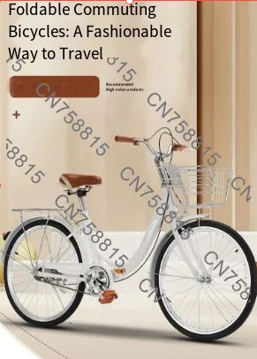 Folding Bicycle 24 Inch Ultra-light Portable Male and Female Student Adult Variable Speed Bicycle Installation-free