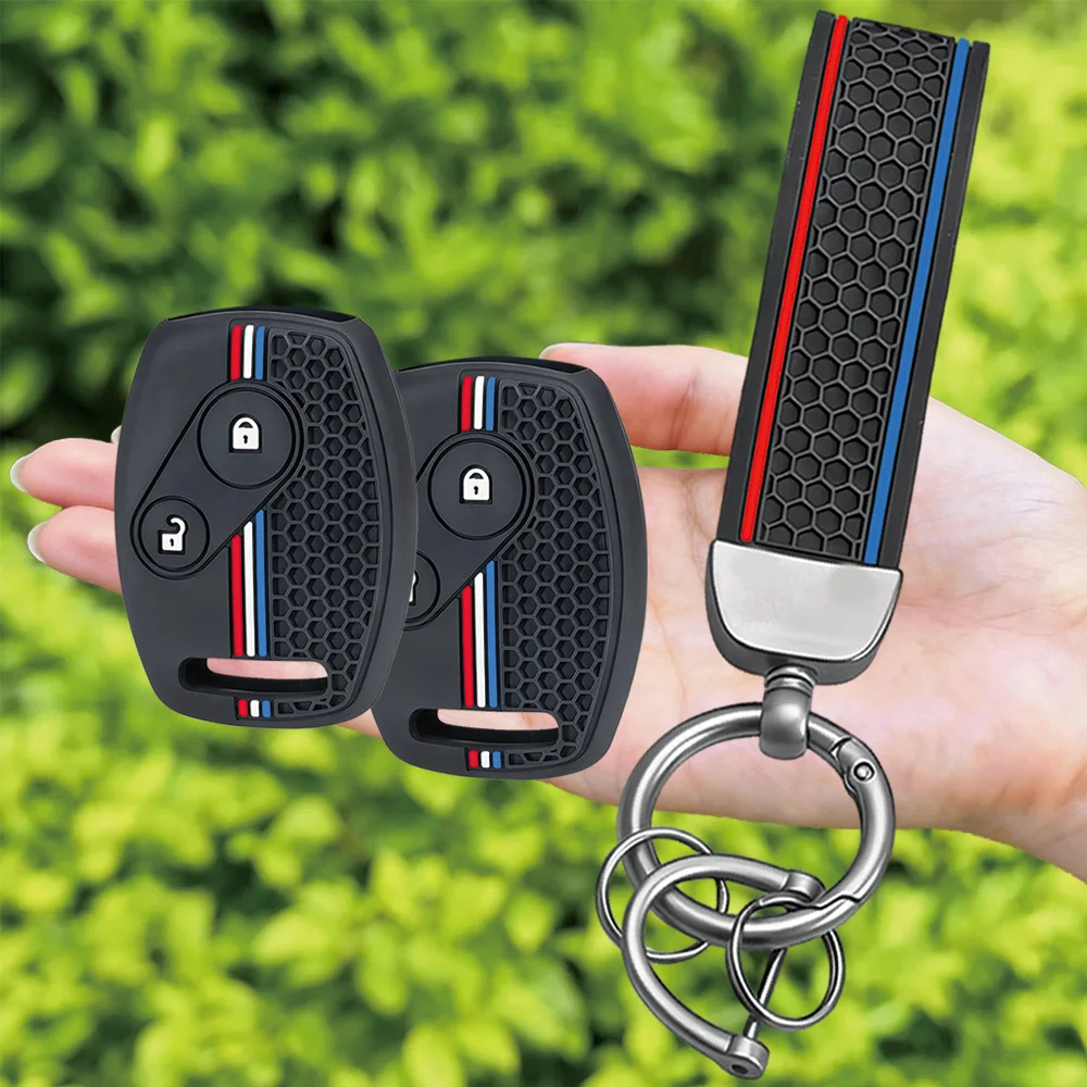 For Honda Accord Civic FR-V Jazz CR-V Stream Acura CSX Flexible Remote Fob Case With Wrist Strap And Shockproof Fob Case