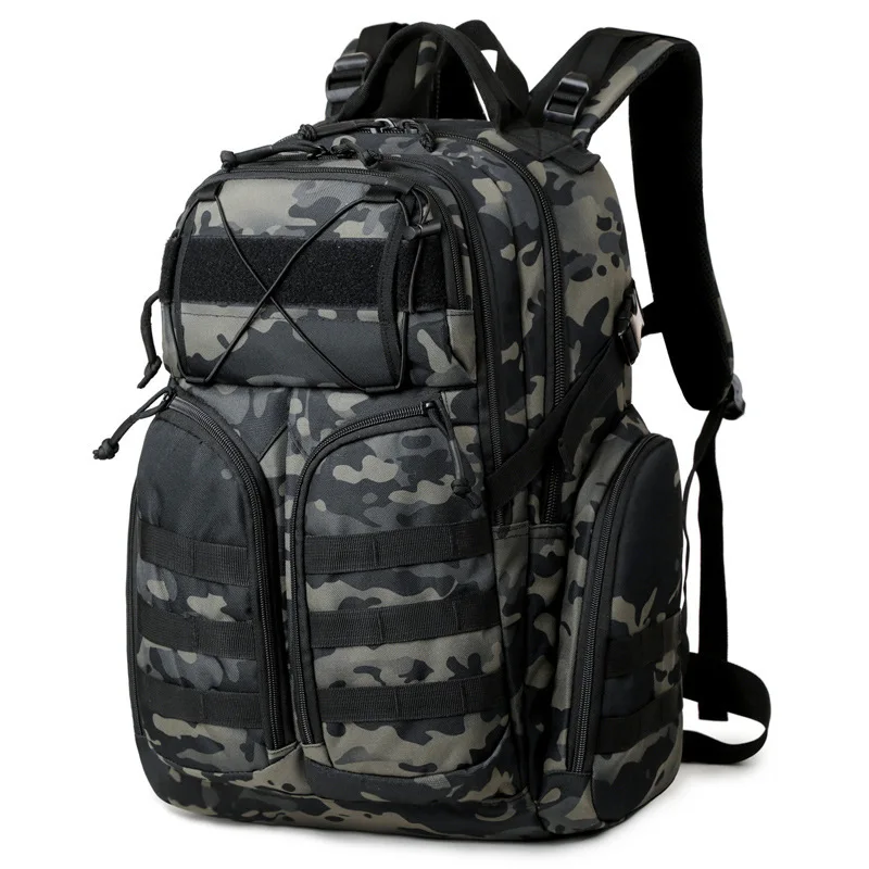 

New tactical camouflage anti-water splash backpack for outdoor camping hiking mountaineering