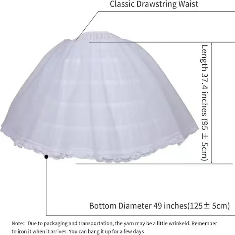 حار بيع 6-هوب الانزلاق مع ثوب نسائي من الدانتيل طبقة واحدة من تول سوبر رقيق كرينولين زلة تنورة لفستان الزفاف فستان زفاف