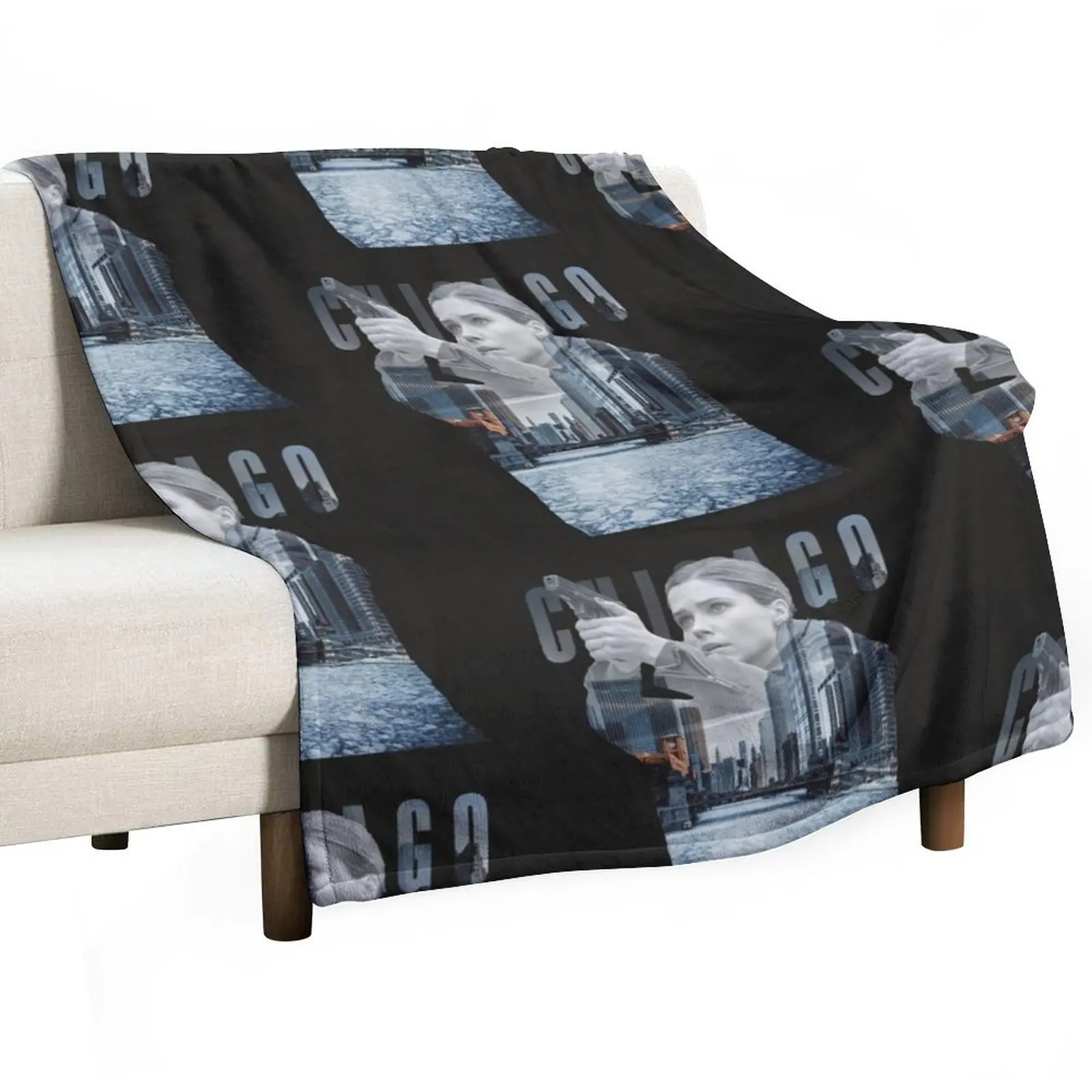 Erin Lindsay from Chicago P.D and Chicago Fire Throw Blanket Multi-Purpose Giant Sofa Furrys Beach Blankets