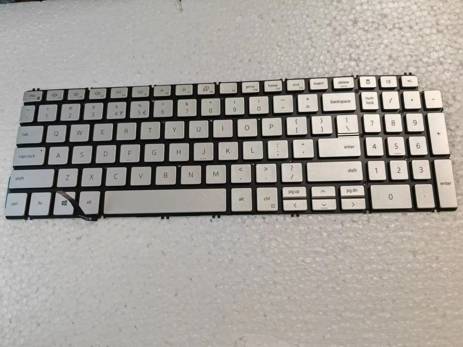 US Keyboard for Dell Vostro 15-5501 5502 P102F 5590 5591 5594 P88F 7500 7501silver backlit