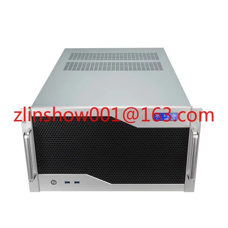 6U 19inch Industrial Server Cases with LCD for EATX MB 240 360 water cooler