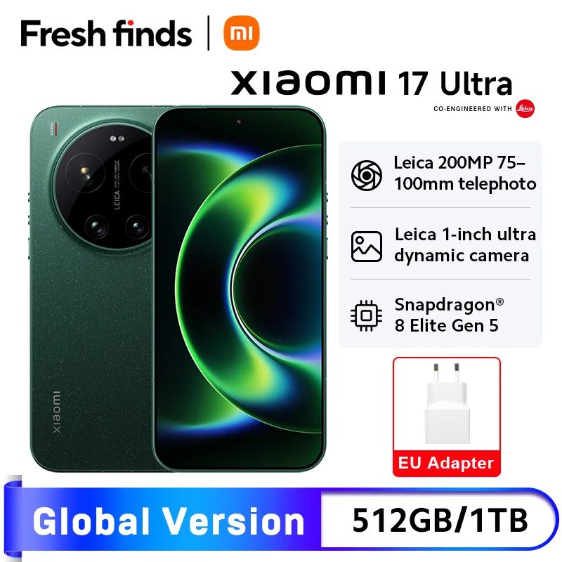 World Premiere Xiaomi 17 Ultra Smartphone 5G Global Version 6.9" OLED Leica Camera 6000mAh Battery Snapdragon® 8 Elite Gen 5 NFC