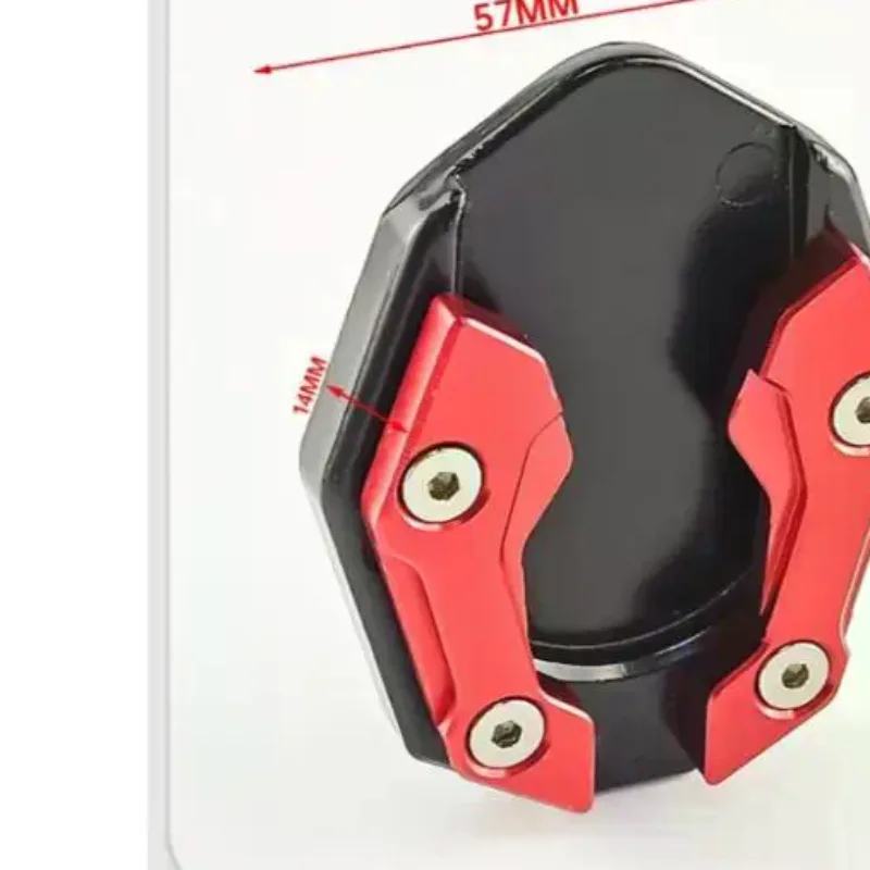 

Portable Aluminum Motorcycle Kickstand Foot Enlarger for Safe Parking on Grass or Gravel