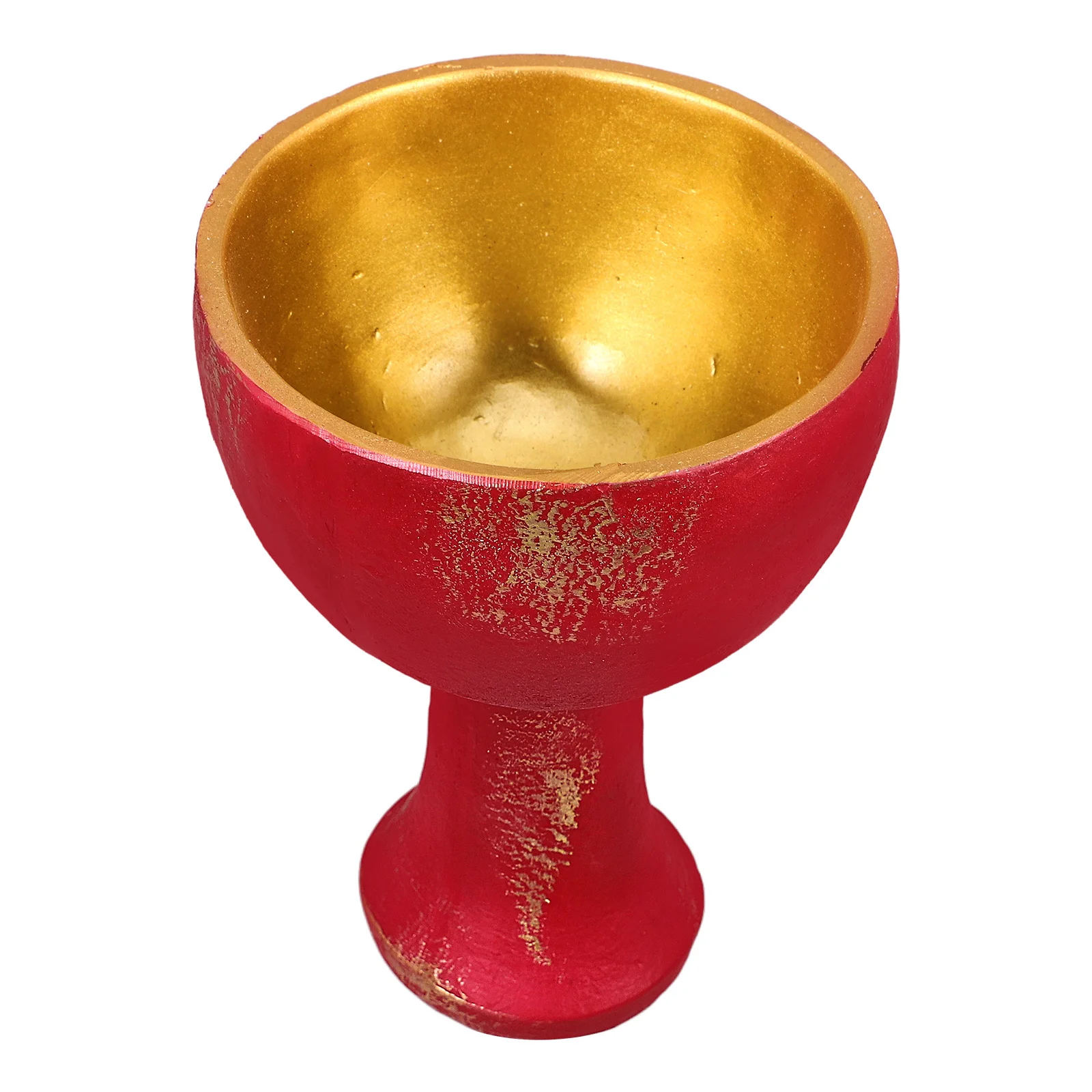 

Holy Cup Resin Altar Goblet Decorative Vintage Design for Worship Sacrificial Supplies Desktop Altar Decoration Religious