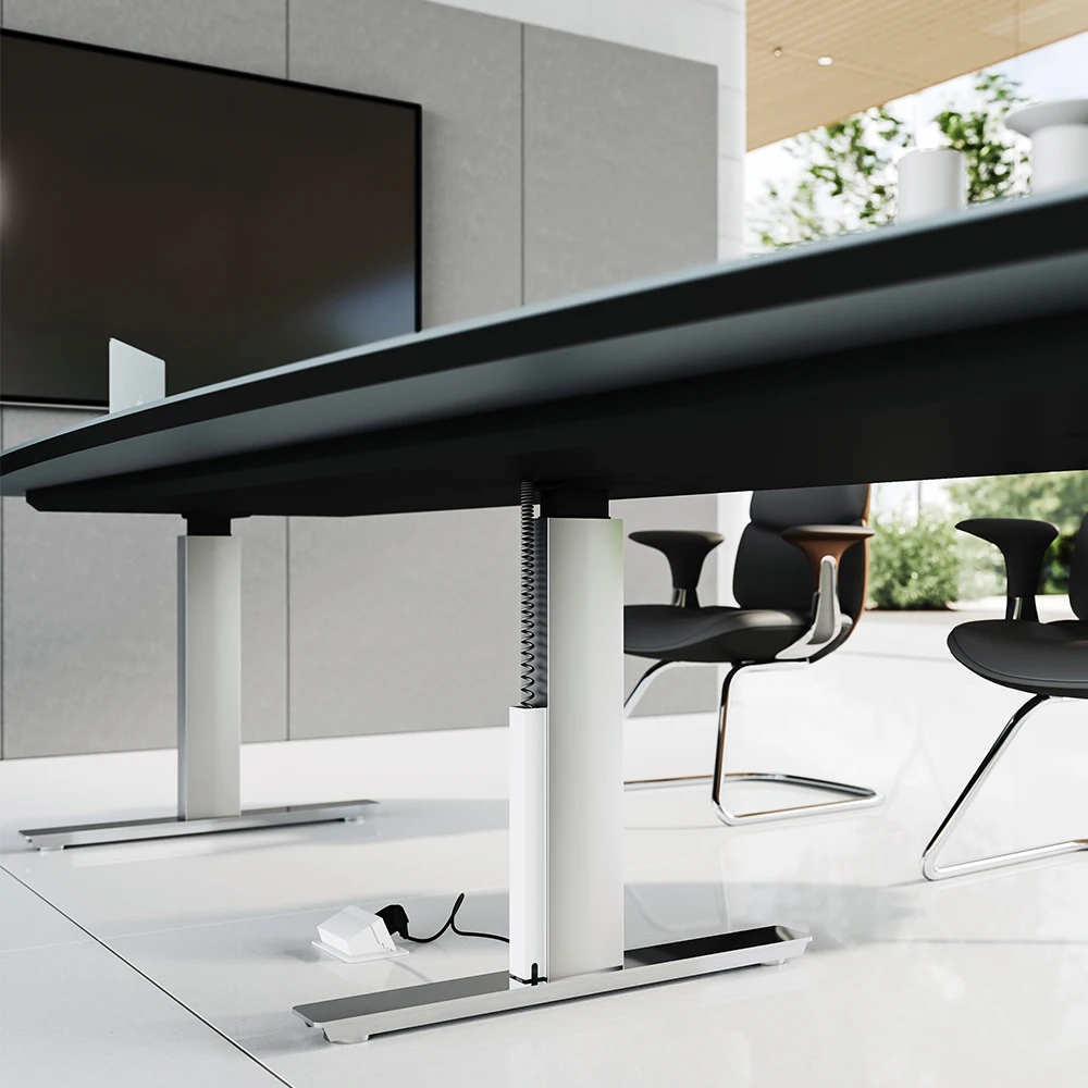 Qualitätssicherung Moderner Konferenztisch Konferenz- und Besprechungstisch Konferenztisch 8-Personen höhenverstellbarer Schreibtisch für das Büro