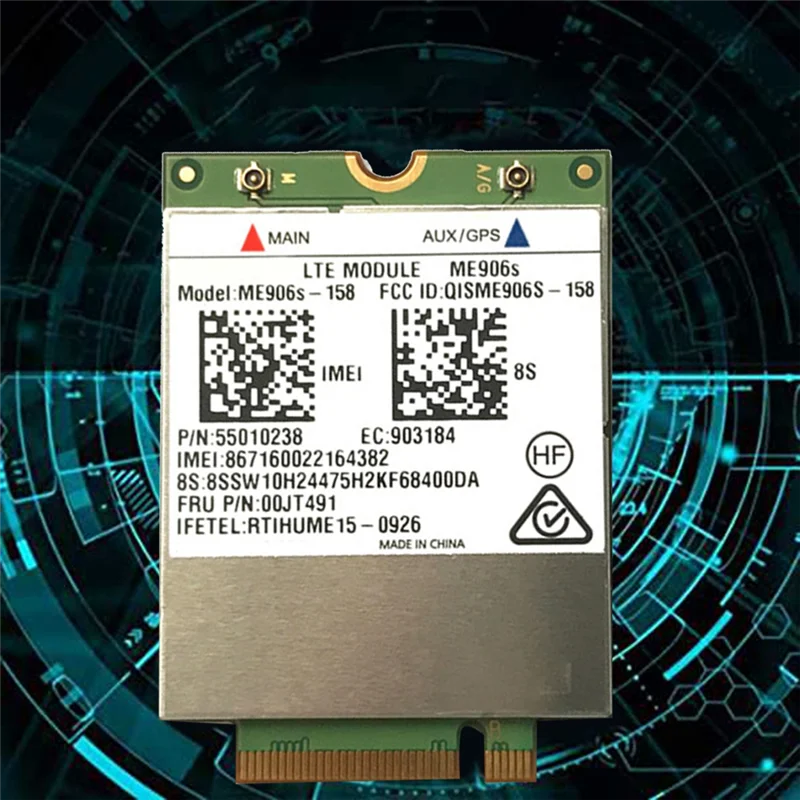 

A76F-1 PCS ME906S-158 FRU 00JT491 LTE 4G карта ME906S Wi-Fi зеленая для Thinkpad L460 T460P T560 X260 P50S L560 X1 YOGA X1 CARB
