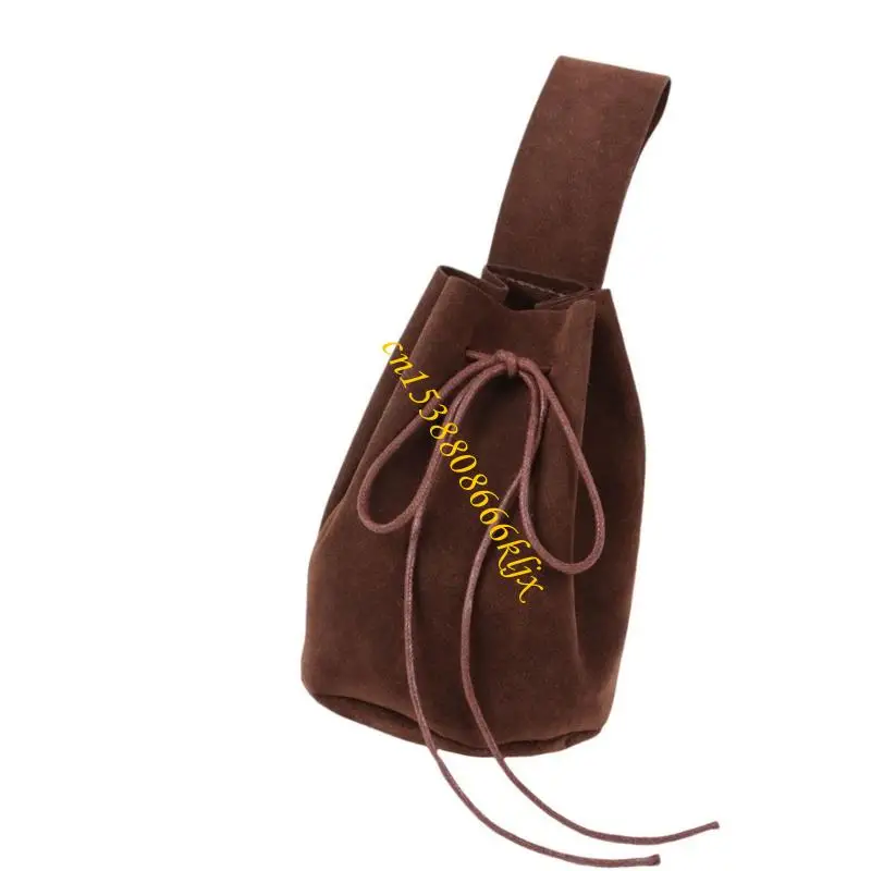 Disfraces renacimiento bolsa cuero medieval Bolsas teléfono celular 066C