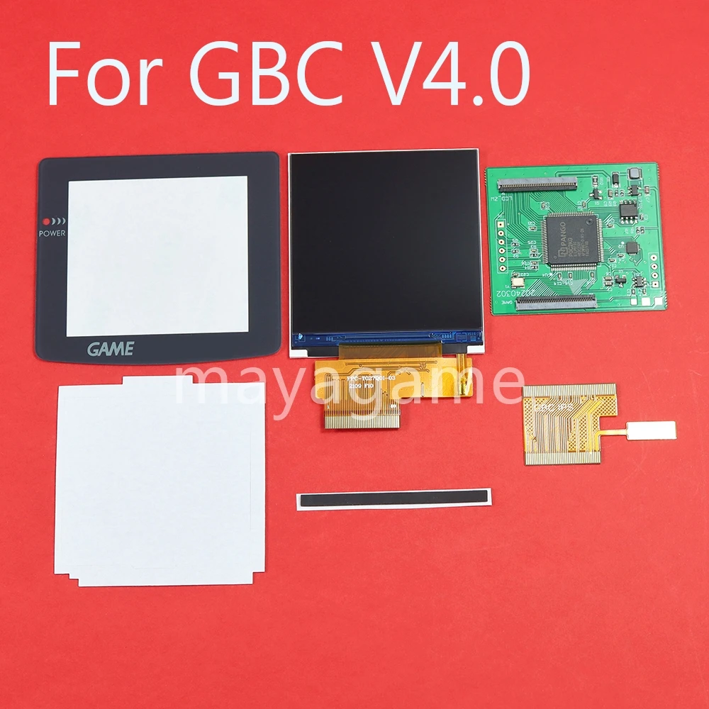 

1set for Nintendo Gameboy Color GBC With Logo FOR GBC V4.0 Easy to install 2.6 " IPS high brightness LCD screen