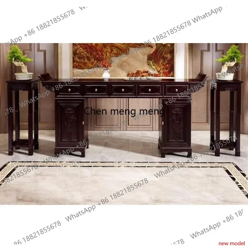 

New Chinese-style strip case solid wood table, central hall cabinet, strip table, Shentai incense case Buddhist table H182