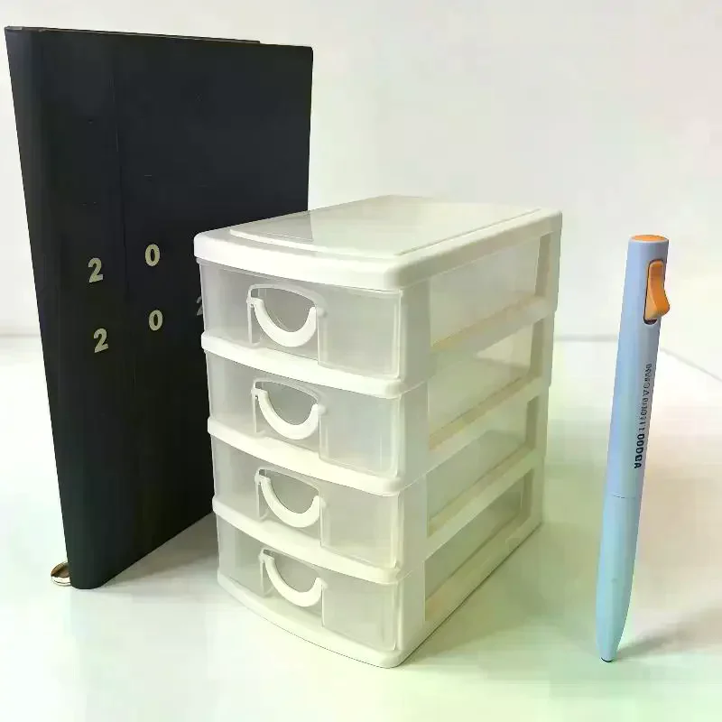 /HTF/Transparent Earring Organizer Box 4-Layer Drawer-Style Jewelry Storage Box Rhinestone Storage Case For Home Use 1 Set