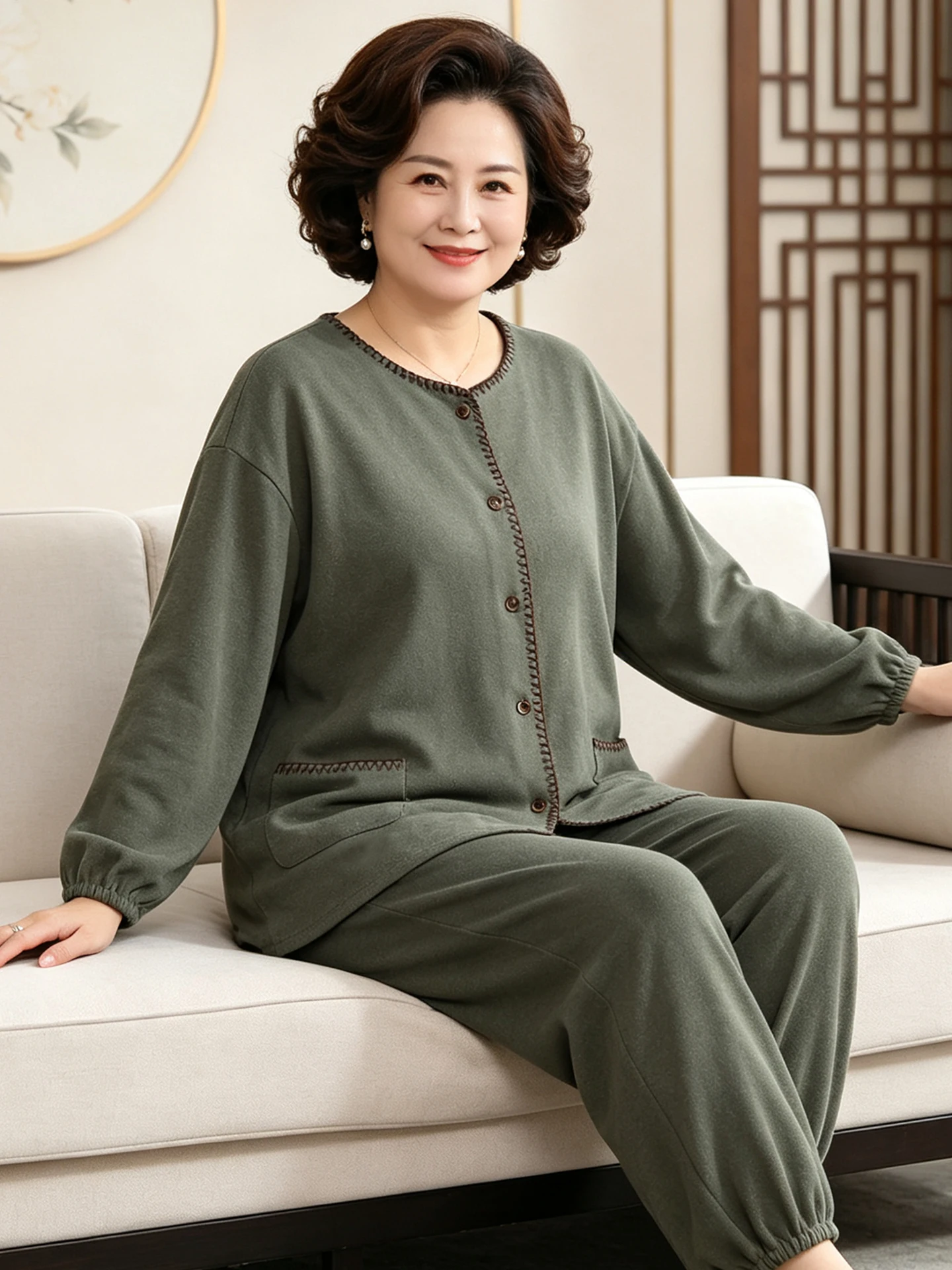 women's-sleepwear-large-size-coral-fleece-home-clothes-thin-velvet-autumn-winter-home-clothes-long-sleeve-pants-loungewear