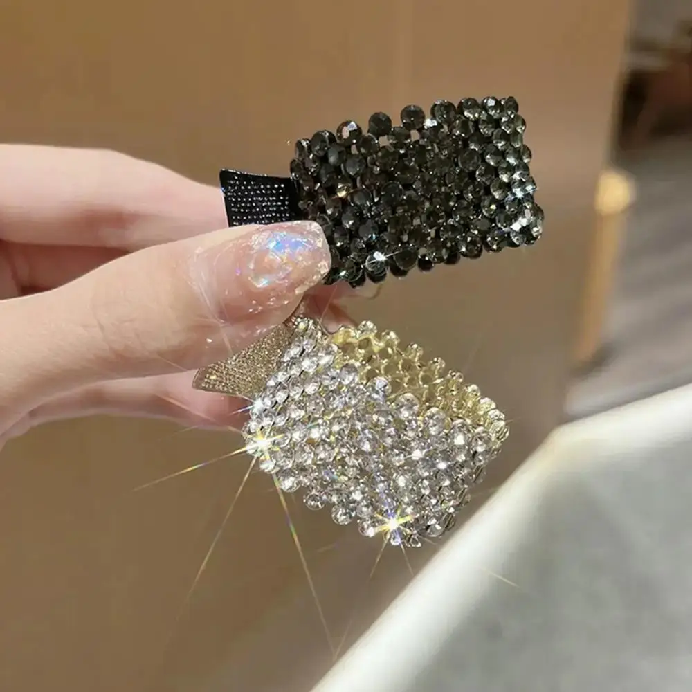 

Girl Metal Rhinestone Ponytail Hair Claws For Women Pearl Hair Clips Barrettes Buckle Hair Accessories Crystals Hairpin Headwear