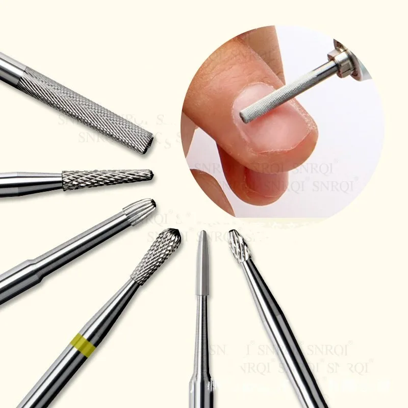 

Professional Milling Cutters Tungsten Cabide Nail Drill Bits for Cuticle Clean Manicure Pedicure Remove Acrylic Gel Nails