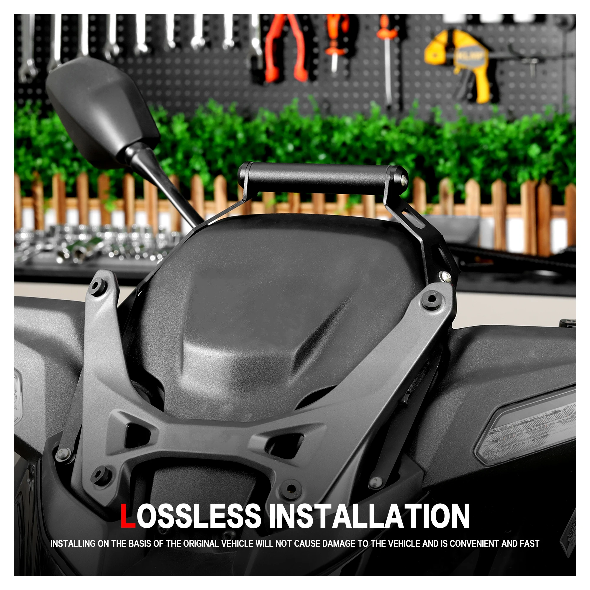 ل XMAX300 XMAX 300 2025 دراجة نارية اكسسوارات لتحديد المواقع والملاحة قوس حامل هاتف المحمول حامل 22 مللي متر ل XMAX 300