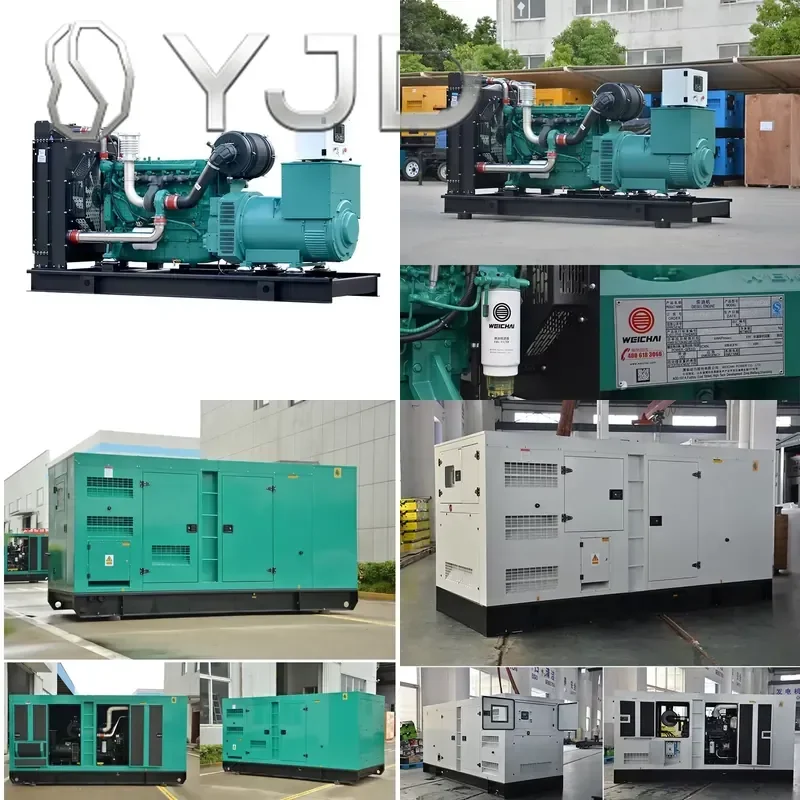 YJD Easy Service & Maintenance Weichai Engine 300kw 375kva Open Frame ATS Remote Start 60Hz Three Phase China Diesel Generator