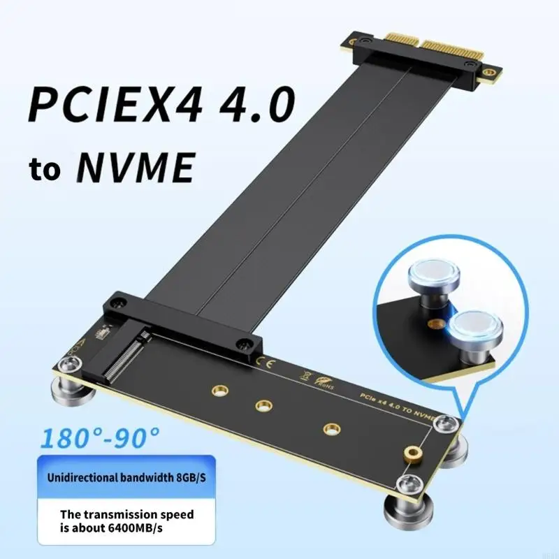 

PCIe4.0 4X Adapters Cable Full Design Heat Dissipation H8WD