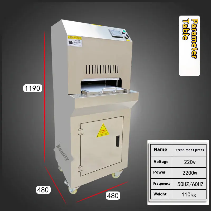 새로운 상태의 닭고기 압축기 고기 모양 만들기 기계