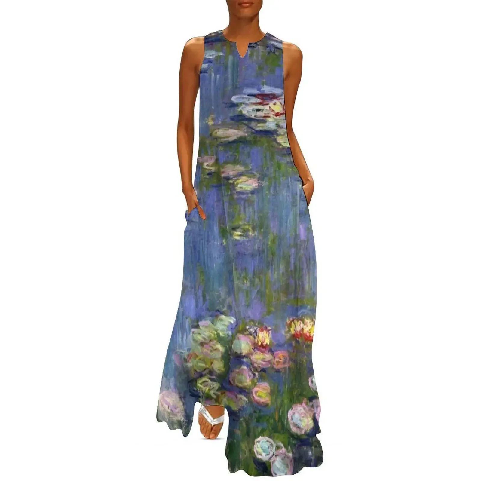 

monet - water lilies Long Dress luxury woman evening dress prom dress 2025 prom clothes summer woman 2025