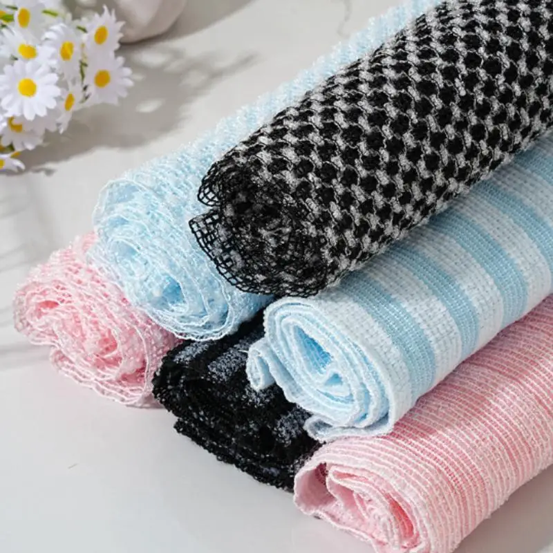 Ultra-Long Exfoliating Back Towel With Silver Ions Multifunctional Shower Bath Towel For Rich Foam Spa