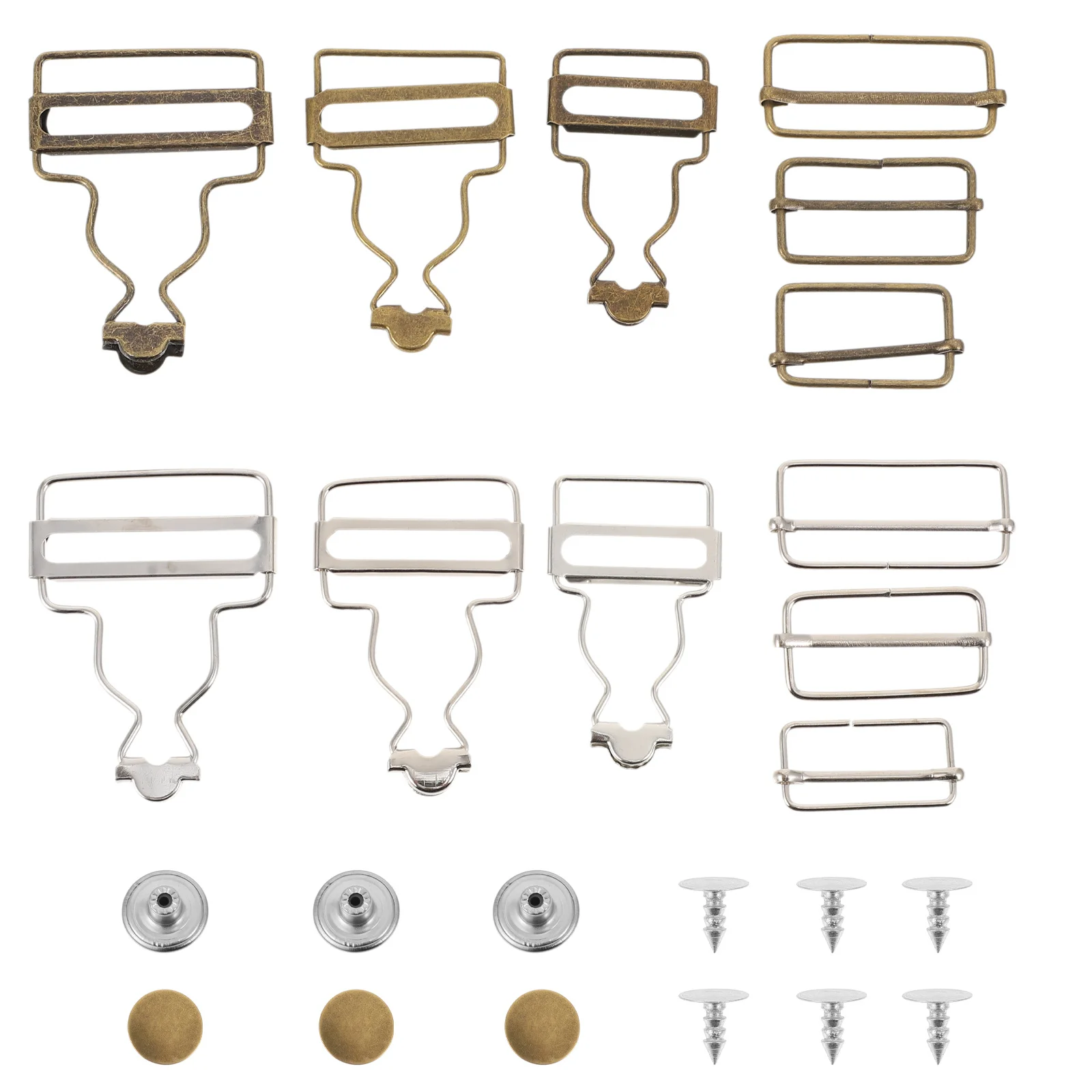 

2 Boxes Bib Buckle Suspender Buckles Hook for Dungarees Trousers Replacement DIY Gourd Iron Overalls Fastener Metal